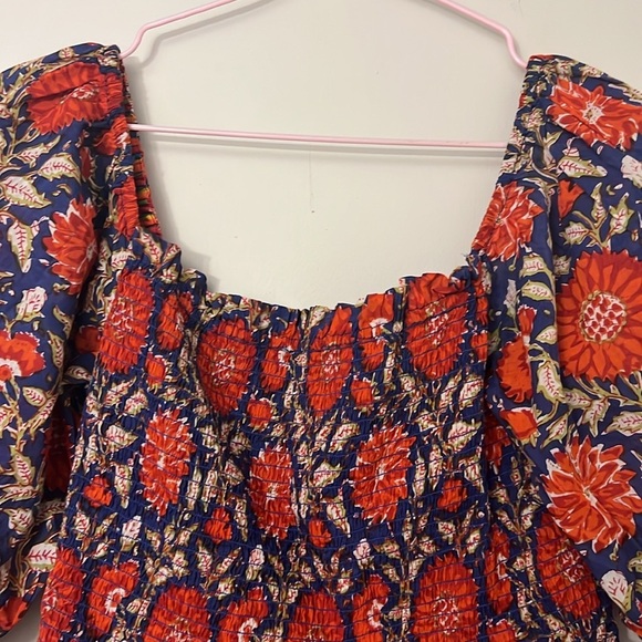 NWT VELVET by Graham & Spencer Corryn printed cotton top - Picture 8 of 10